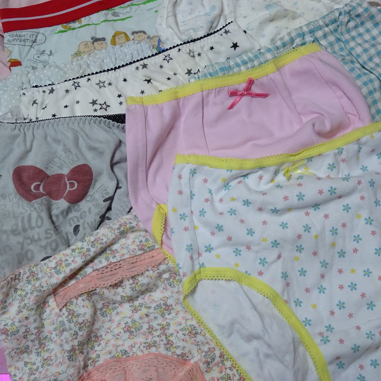 9035☆Lサイズ 10枚セット☆コットン ジュニア ショーツ